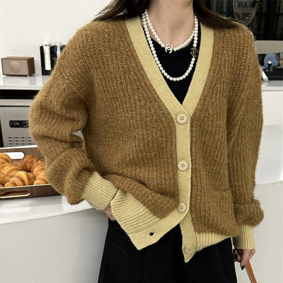 Cardigan donna in maglia morbida dal taglio rilassato - Ingrid