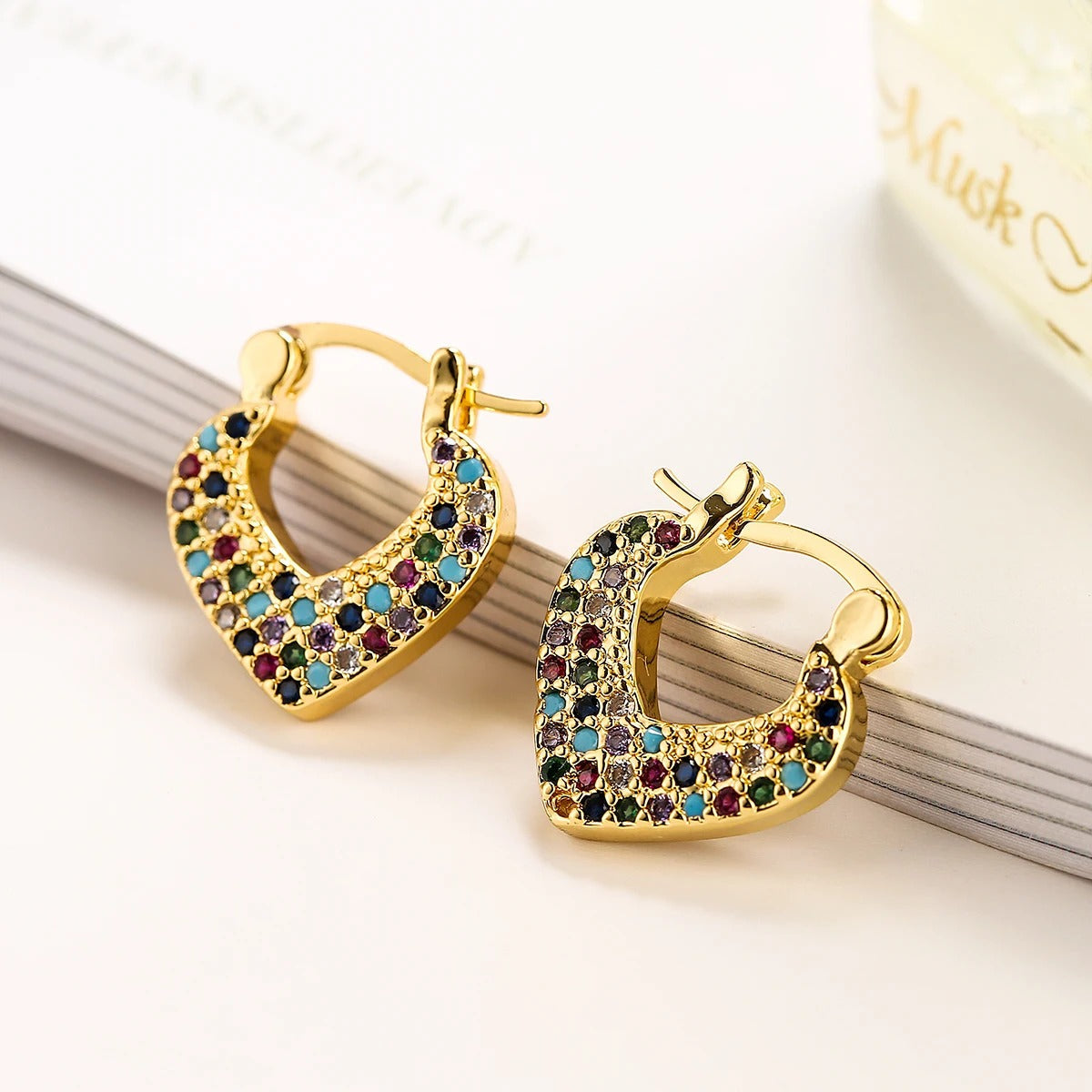 Cuore Scintillante Orecchini - Rachele