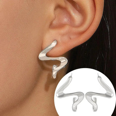 Orecchini con gocce a zig zag - Zaina