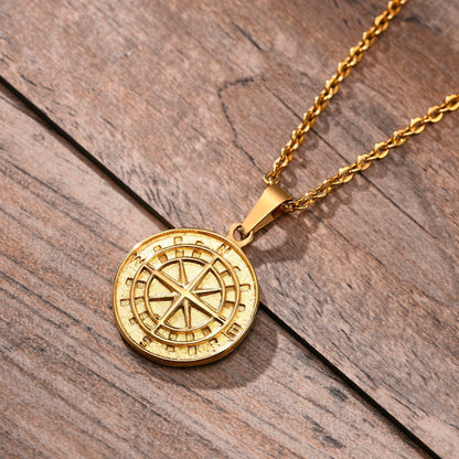 Collana con bussola in onice di Sense of Freedom