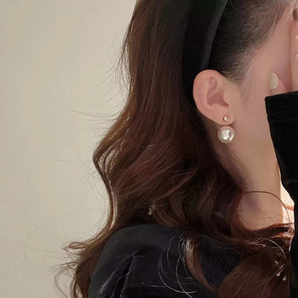 Orecchini tondi dorati - Bianca