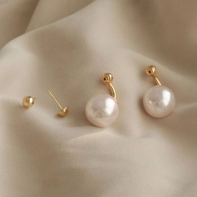 Orecchini tondi dorati - Bianca