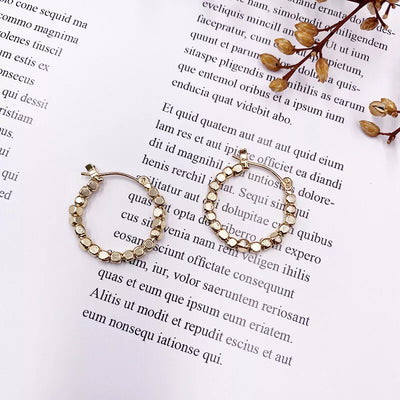 Orecchini a cerchio con cerchi scintillanti - Celestine