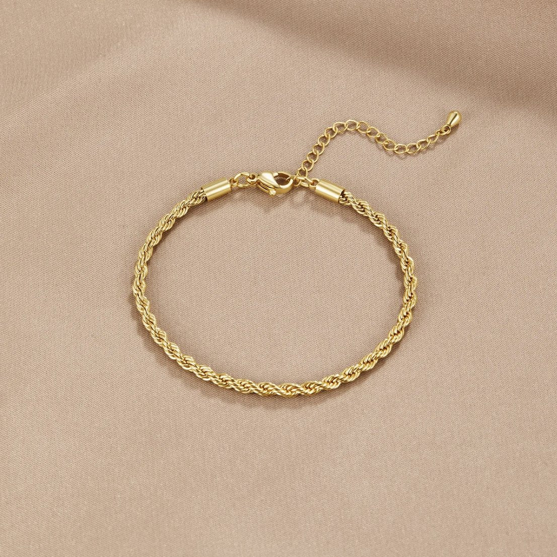 Bracciale a Catena Intrecciata Regolabile - Tiziana